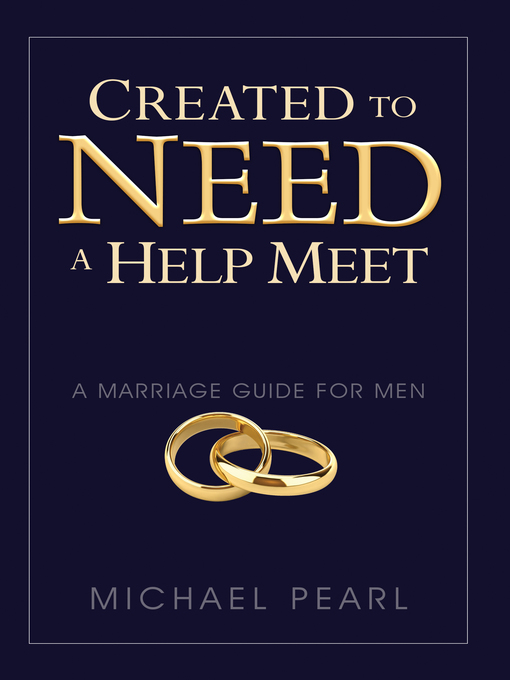 Cover image for Created to Need a Help Meet